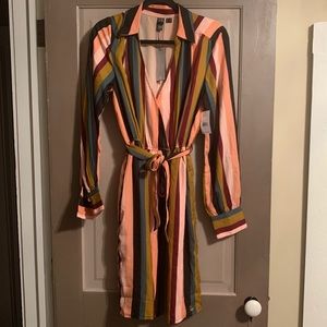 Striped volcom dress. NEW WITH TAGS